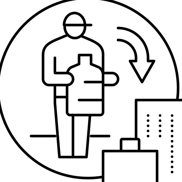 工作中运送水管线图标图片下载