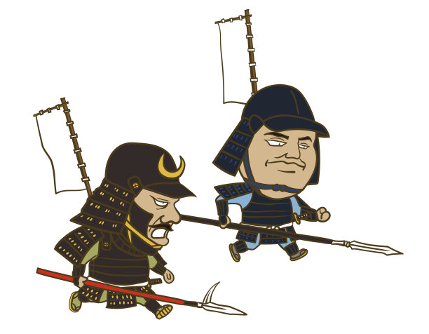 日本的仙谷插图:士兵图片下载