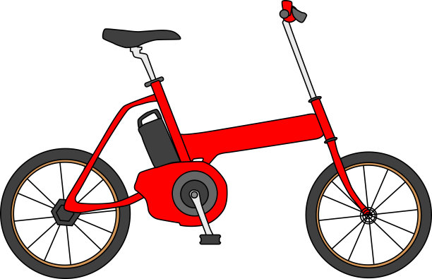 红色的自行车图片下载