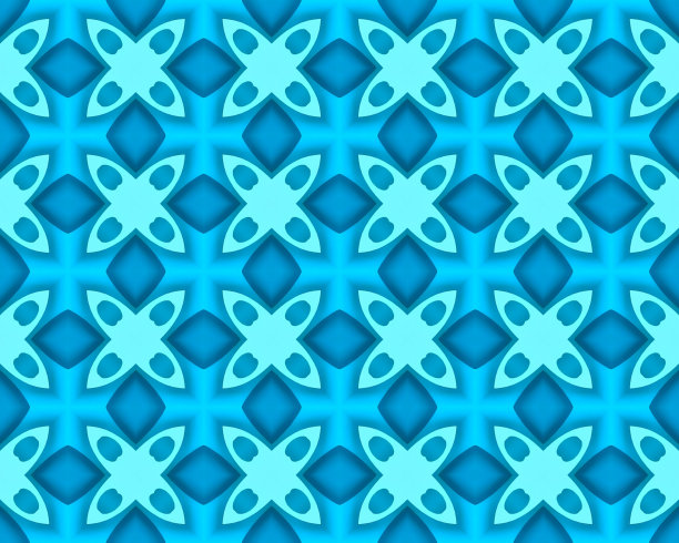 民族绘画现代花卉图案元素蓝色背景特写上美丽的东方图案。纹理或背景图片下载