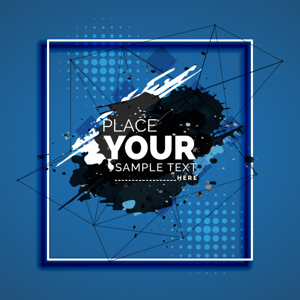 背景与蓝色水彩飞溅图片下载