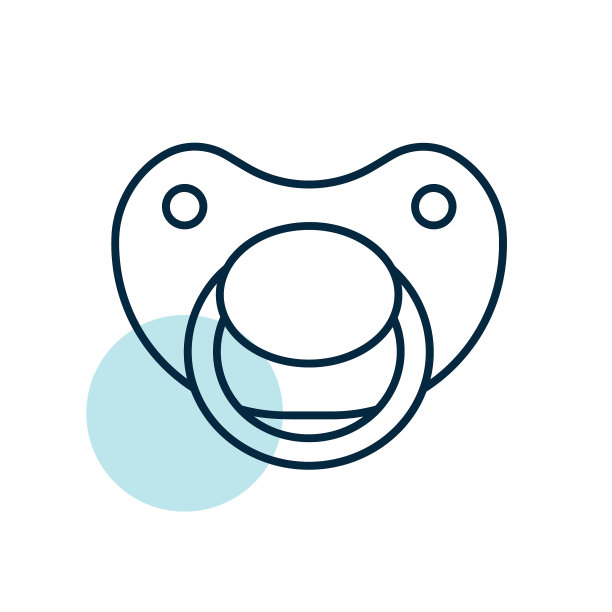 婴儿假人乳头孤立图标图形符号表示图片下载