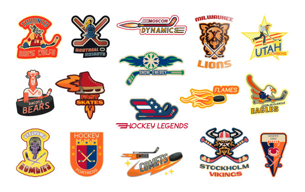 曲棍球标志设置图片下载