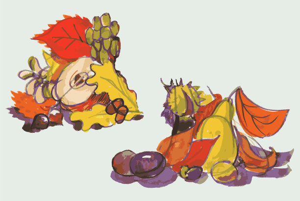 水彩画束从各种图片下载