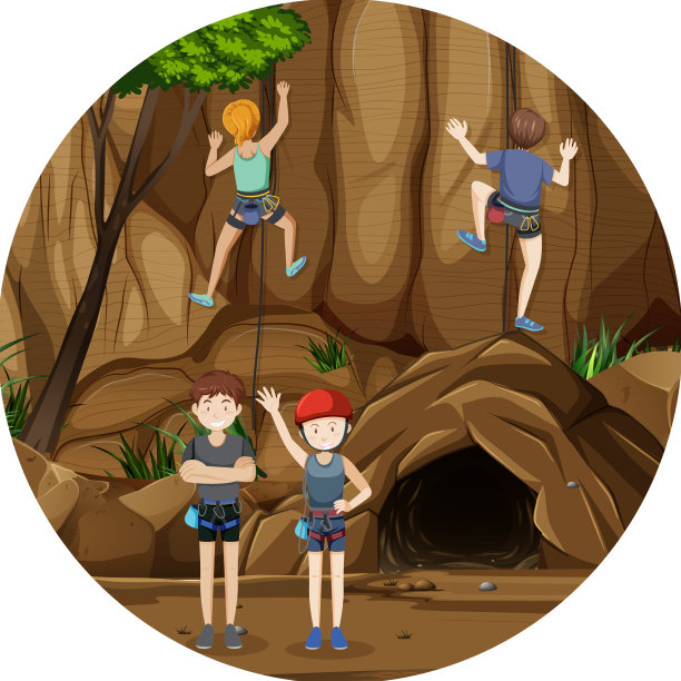 人们爬上落基山的场景图片下载