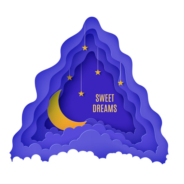夜空的云是三角形的，上面有星星图片下载