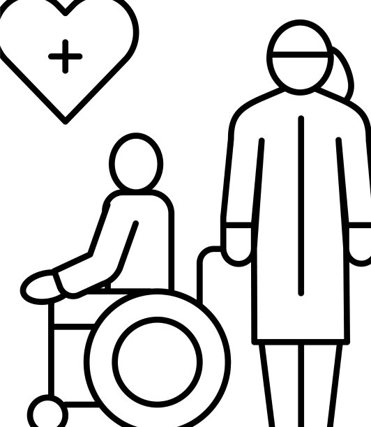 在家帮助和照顾残疾人士图片下载