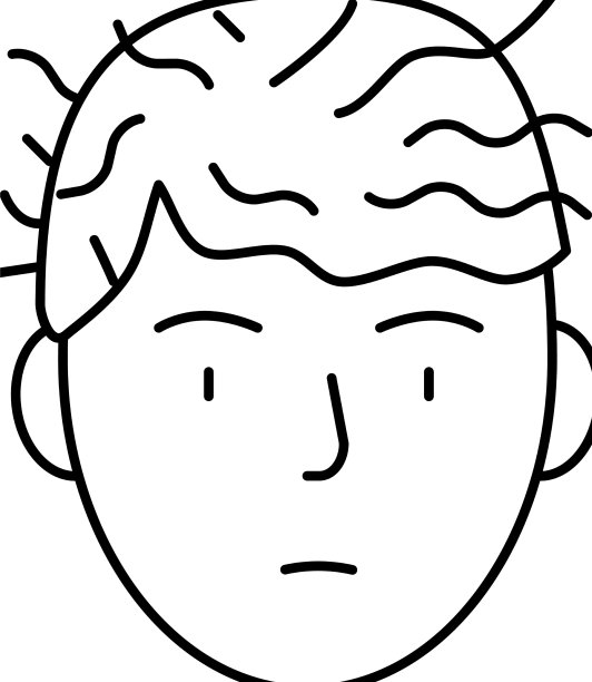 女人之前用角蛋白线图标图片下载