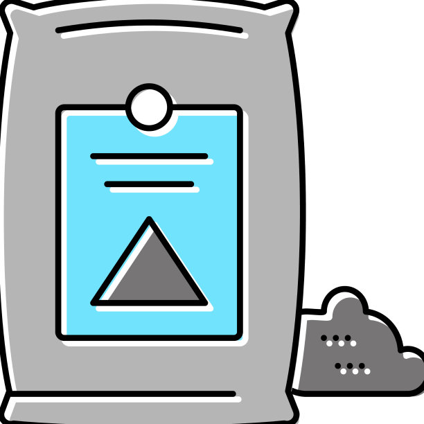 水泥袋颜色图标图片下载