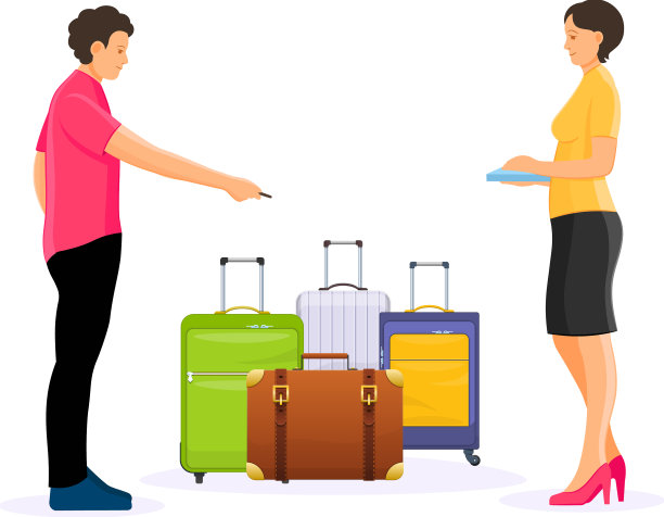 男男女女都在清点等待抵达的行李图片下载