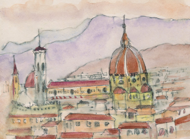 高山背景下的教堂图片下载