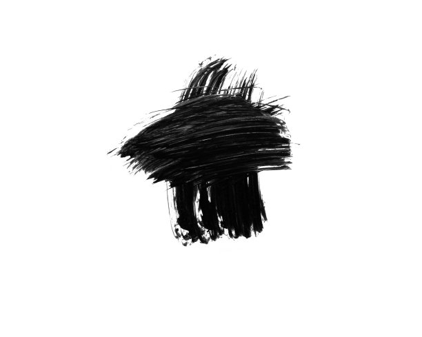 油彩刷在白色背景上孤立的笔触手绘丙烯漆刷黑色刷在垃圾背景上孤立的笔触图片下载