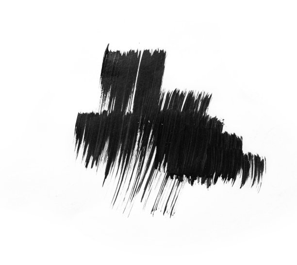 红色笔触孤立在白色背景上图片下载