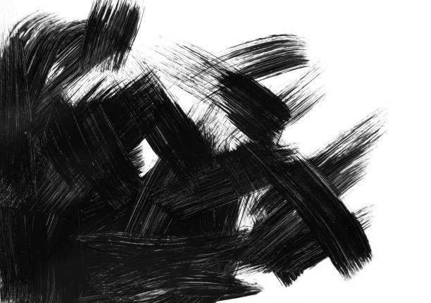 在白色背景上孤立的油彩笔刷手绘丙烯漆笔刷红色笔刷孤立在垃圾背景上图片下载