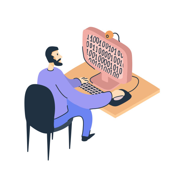 程序员在台式计算机上写代码图片下载