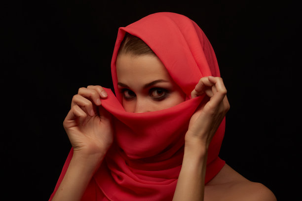 脸上的面纱图片下载