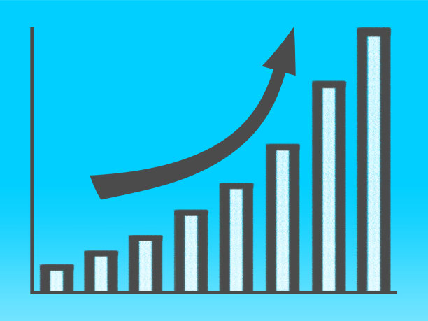 上升柱状图(经济、股票、金融、价格)图片下载