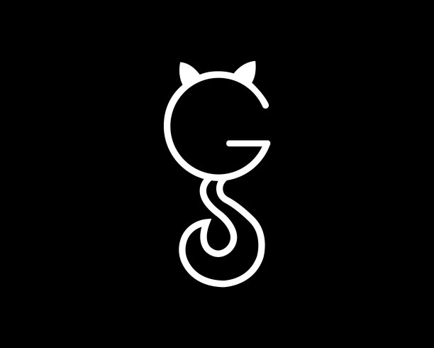 字母猫标志设计图标图片下载