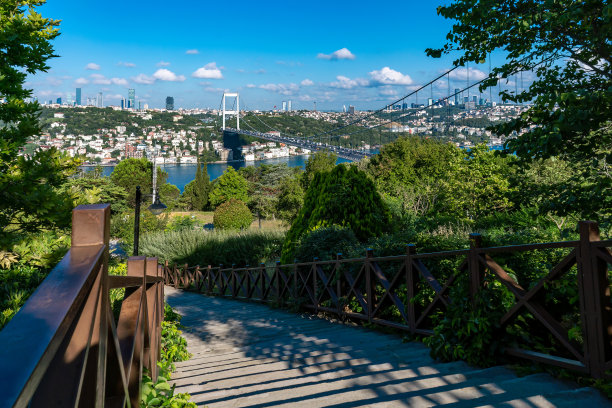 位于伊斯坦布尔的法提赫苏丹穆罕默德桥图片下载