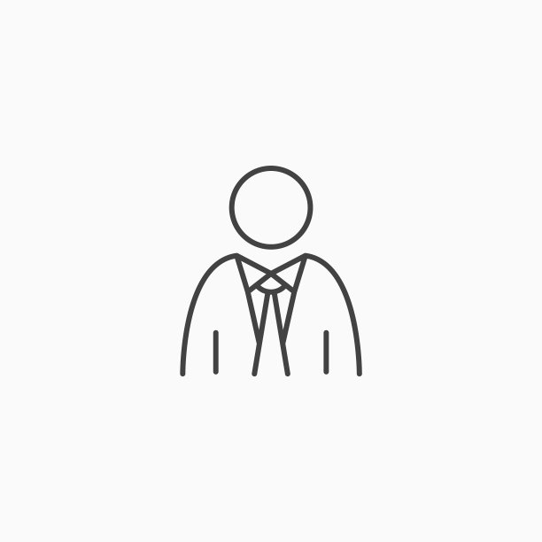 资深高管经理顾问线条图标CEO图片下载