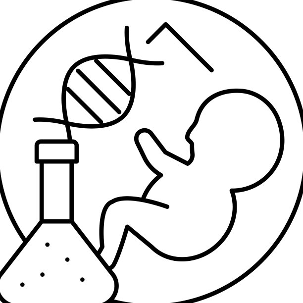 孩子出生遗传线图标图片下载