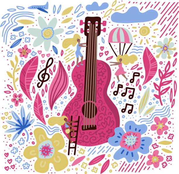 音乐节吉他图片下载