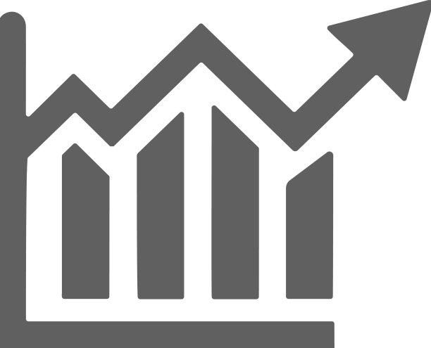 分析图增长图标灰色图片下载