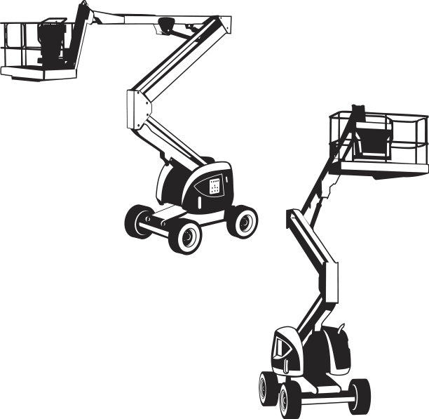 车载式吊车轮廓图片下载