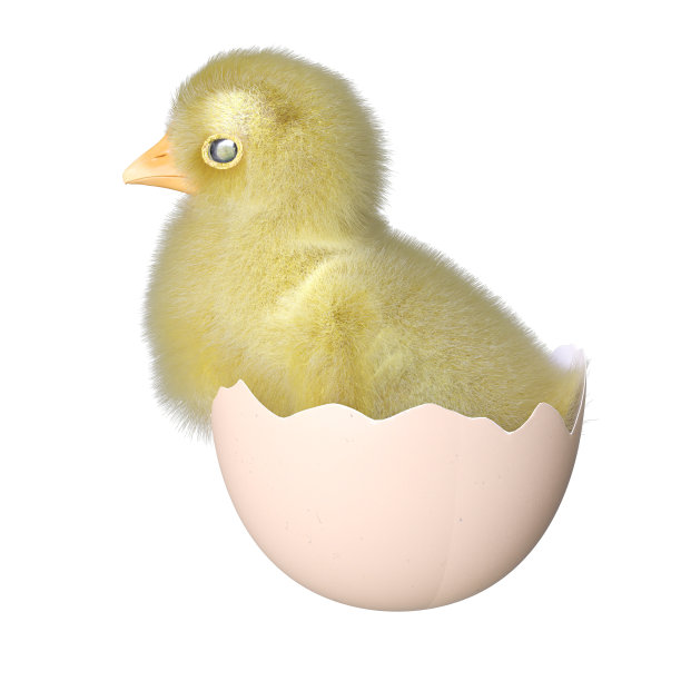 新生儿3d插图孤立的白色背景图片下载