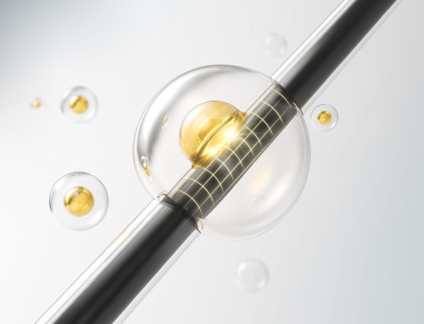 滋养头发的洗发水或精华液。修复受损头发概念，3d渲染。图片下载