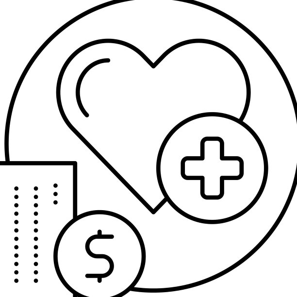 医疗保健福利线图标图片下载