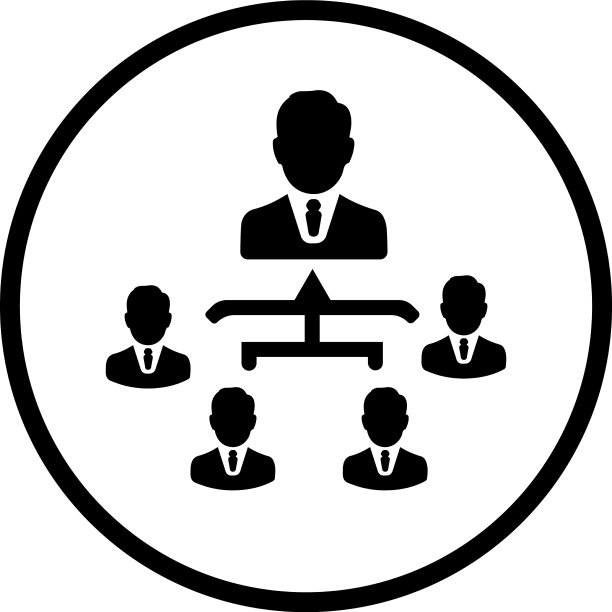 领导者商业层级黑色图标图片下载