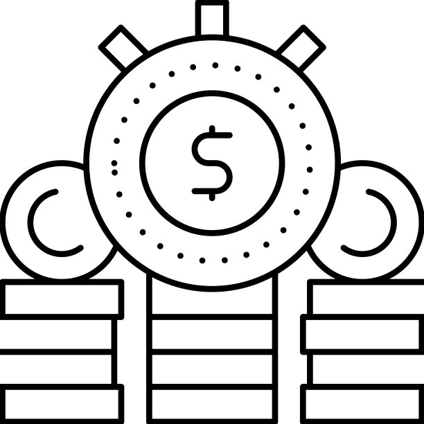 投资收入线性图标图片下载