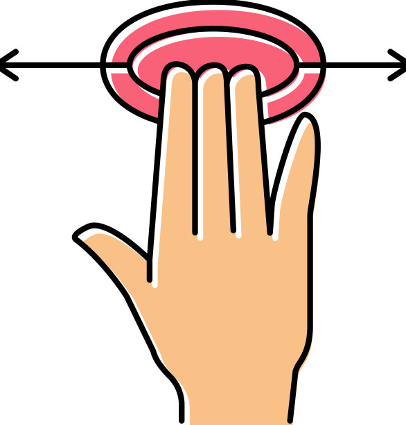 智能手机屏幕触摸三指彩色图片下载