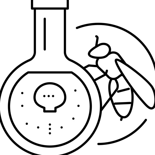 蜂毒养蜂线图标图片下载