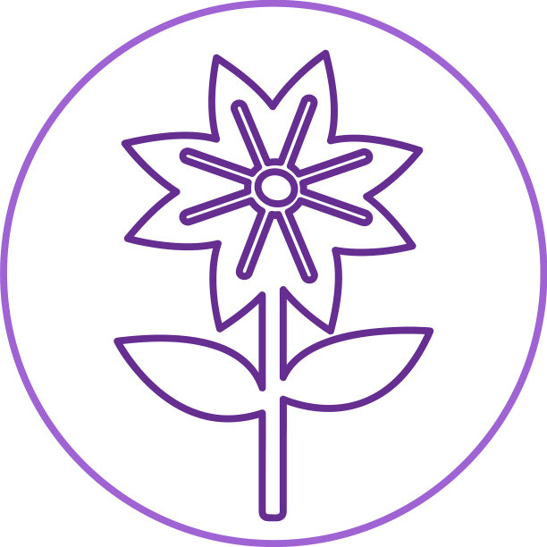 花卉图标标志设计图片下载