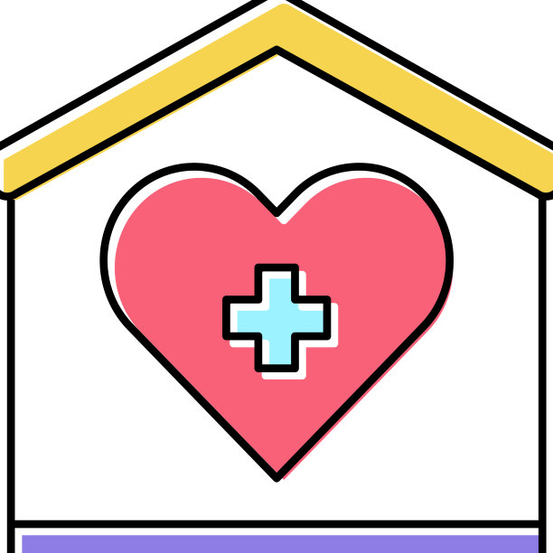 家居护理服务彩色图标图片下载