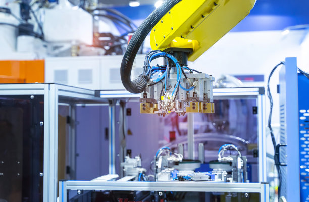 自动化工业机器人工作机器人，工业4.0及技术概念图片下载