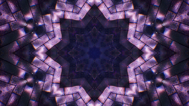 几何星形石瓷砖纹理3D插图图片下载