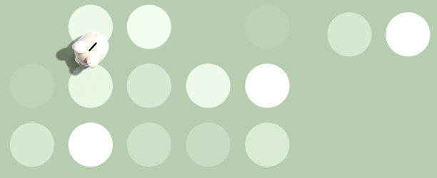 白色的储蓄罐俯视图图片下载