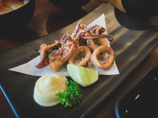 日本菜放在盘子里看起来很美味。图片下载