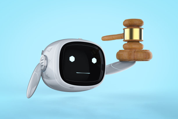 互联网法律概念与可爱机器人图片下载