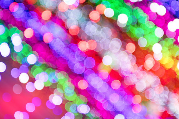 散焦灯的闪耀。抽象的背景图片下载