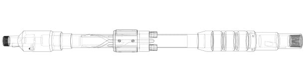 圆柱装置的轮廓图或草图图片下载