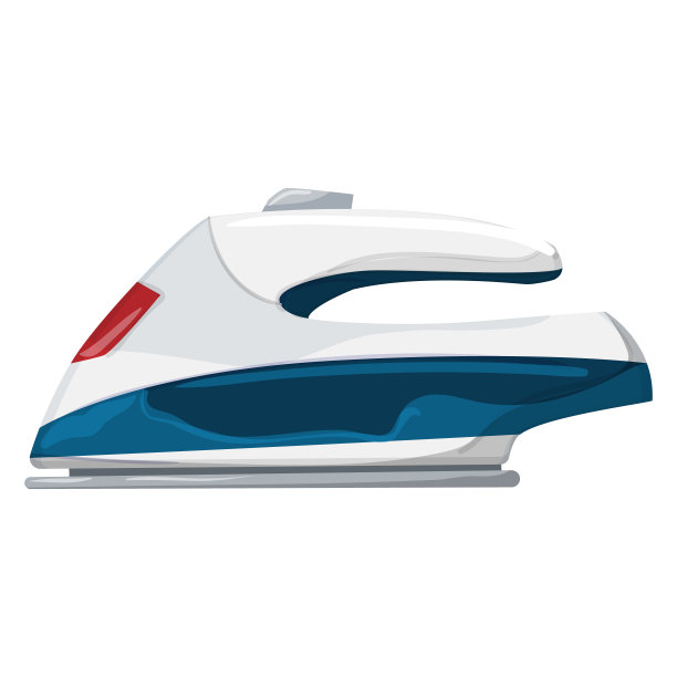 水熨斗洗衣卡通矢量插图图片下载