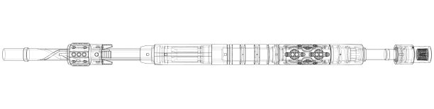 圆柱装置的轮廓图或草图图片下载