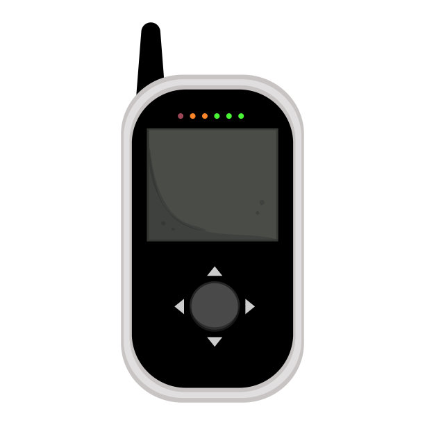 家庭婴儿监视器卡通矢量插图图片下载