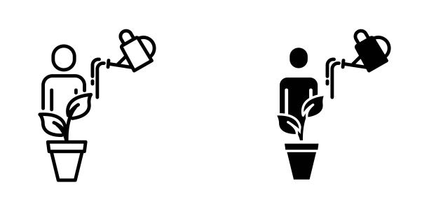 专业成长图标，矢量插图图片下载