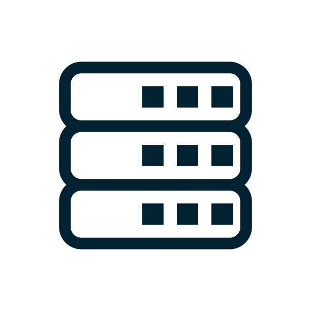 虚拟主机机器。服务器的象征。向量。图片下载