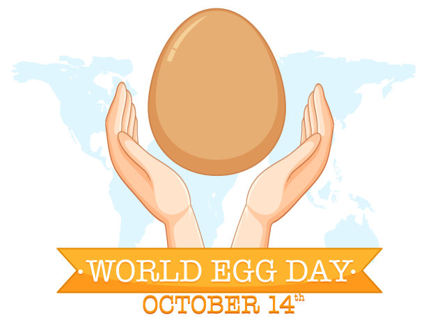 世界鸡蛋日10月14日横幅设计图片下载